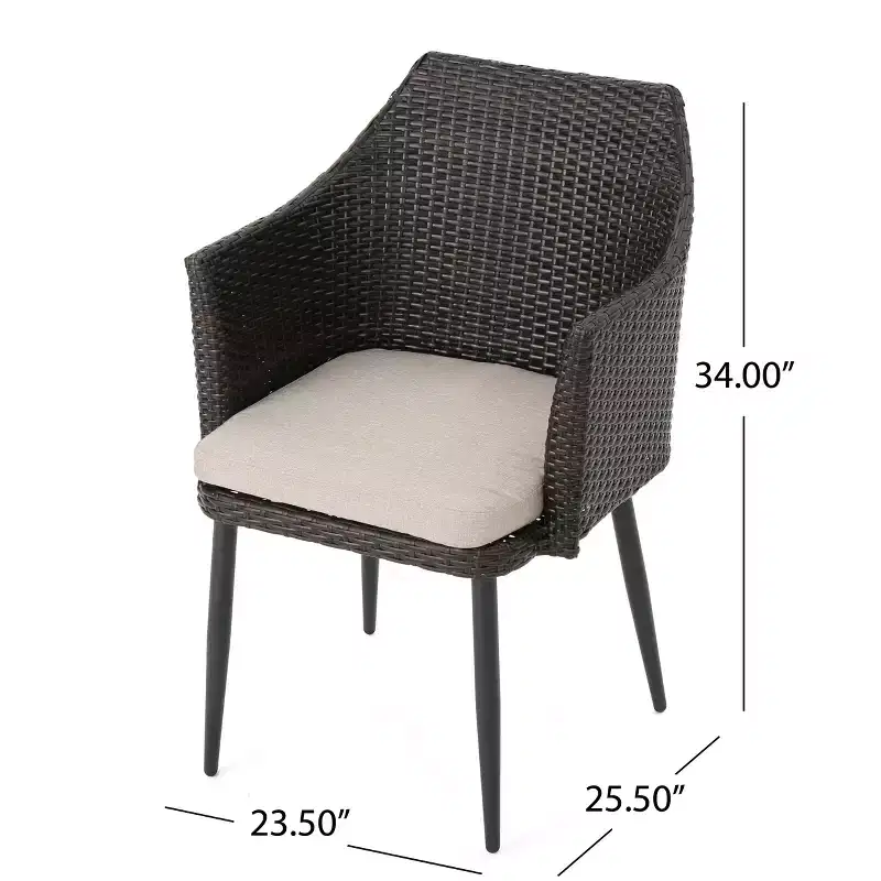Christopher Knight Home Iona Outdoor Wicker 3 Piece Chat Set with Cushions