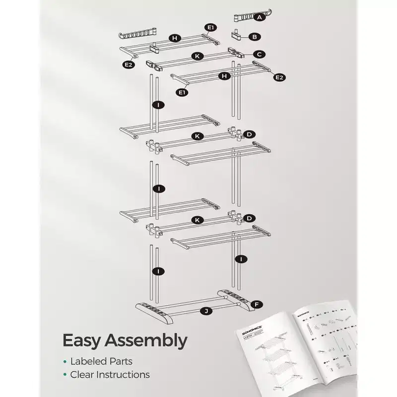 4-Tier Clothes Drying Rack