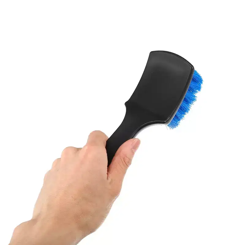 Unique Bargains Short Handle Soft Bristle Car Washing Wheel Tire Brush
