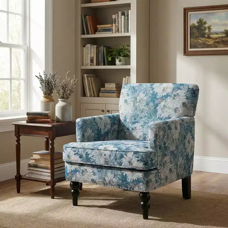 Christopher Knight Home Harrison Contemporary Fabric Upholstered Club Chair with Nailhead Trim