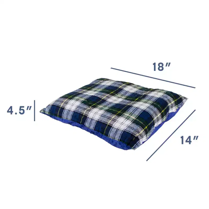 Stansport Soft Plaid Flannel Outdoor Camping Portable Pillow