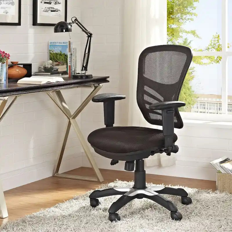 Ergonomic Mesh Office Chair with Adjustable Back & Armrests