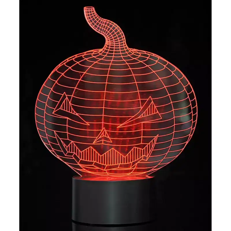 JuzToys 3D Pumpkin Laser Cut Precision LED Lights