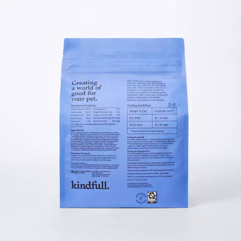 Salmon and Brown Rice Recipe Flavor Dry Cat Food - Kindfull