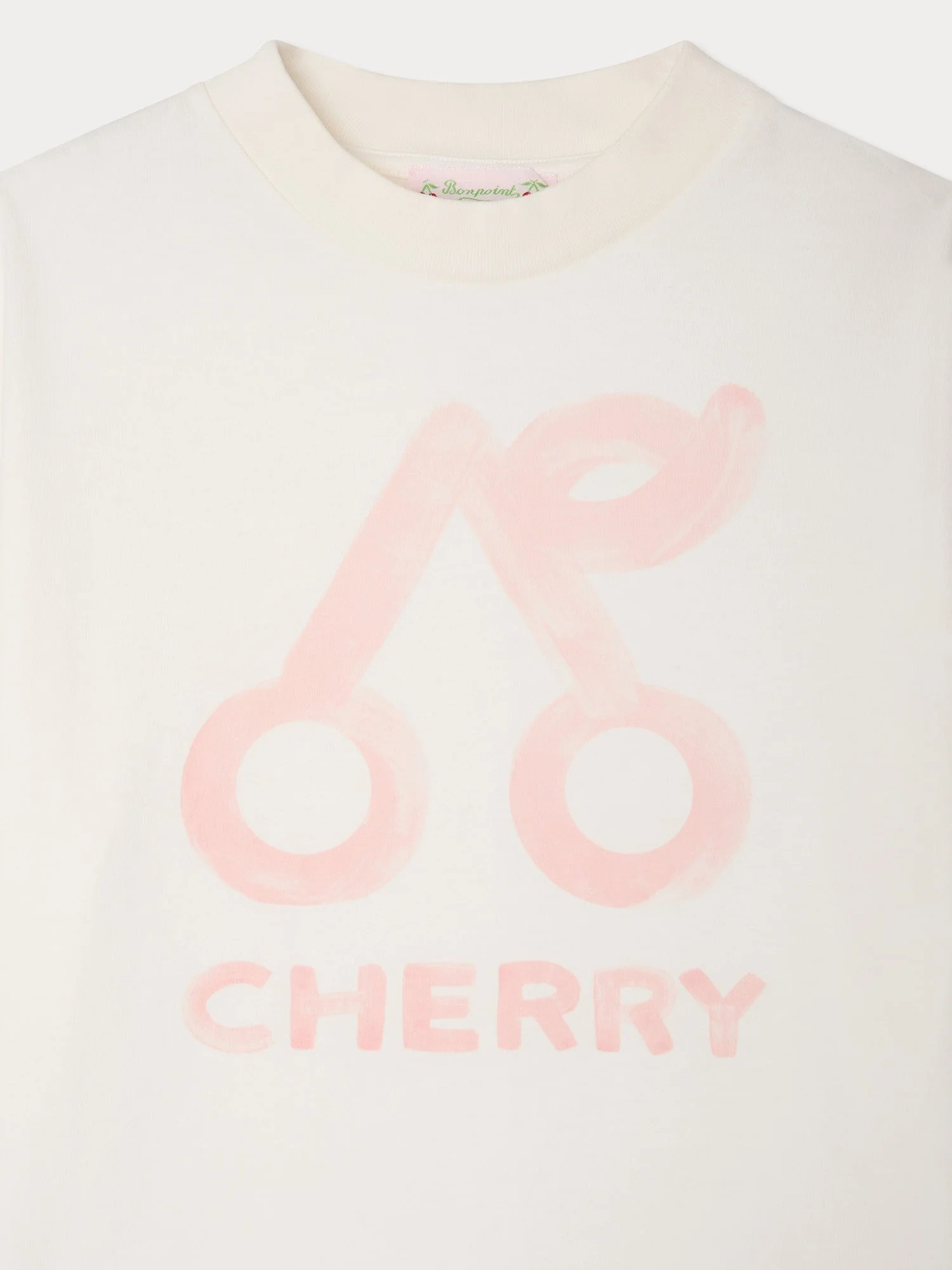 cherry print t-shirt in organic cotton