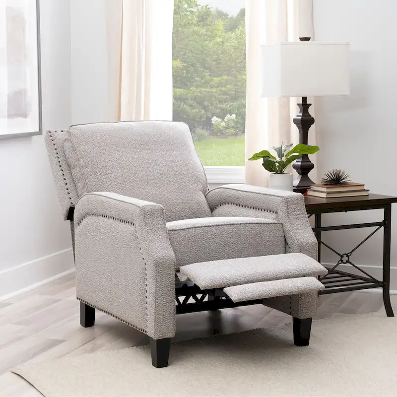 Upholstered Push Back Recliner