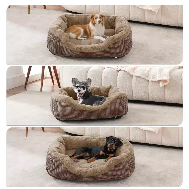 JOEJOY Dog Beds Orthopedic Warming Soft Sleeping Puppy Bed Durable Pet Bed with Anti-Slip Bottom