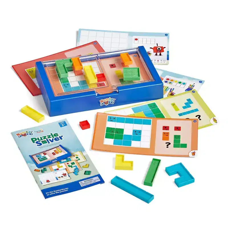 hand2mind Numberblocks Puzzle Solver: Educational Toddler Learning Toy, 42-Piece Plastic Set for Math Skills