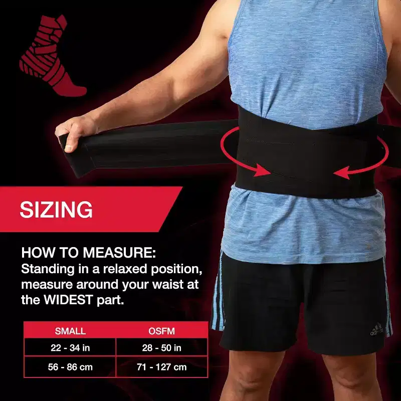 Mueller Adjustable Back Brace, One Size Fits Most, Black