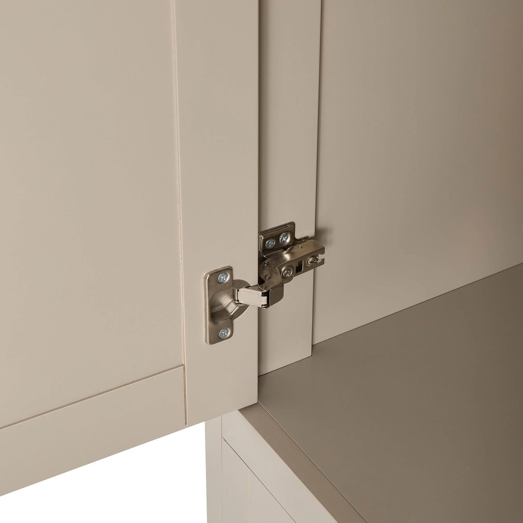 3 Door Wardrobe with Drawers - Taupe