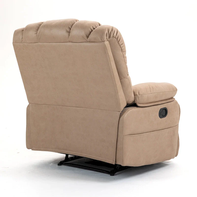 Extra-Large Manual Recliner Chair with Fabric Upholstery