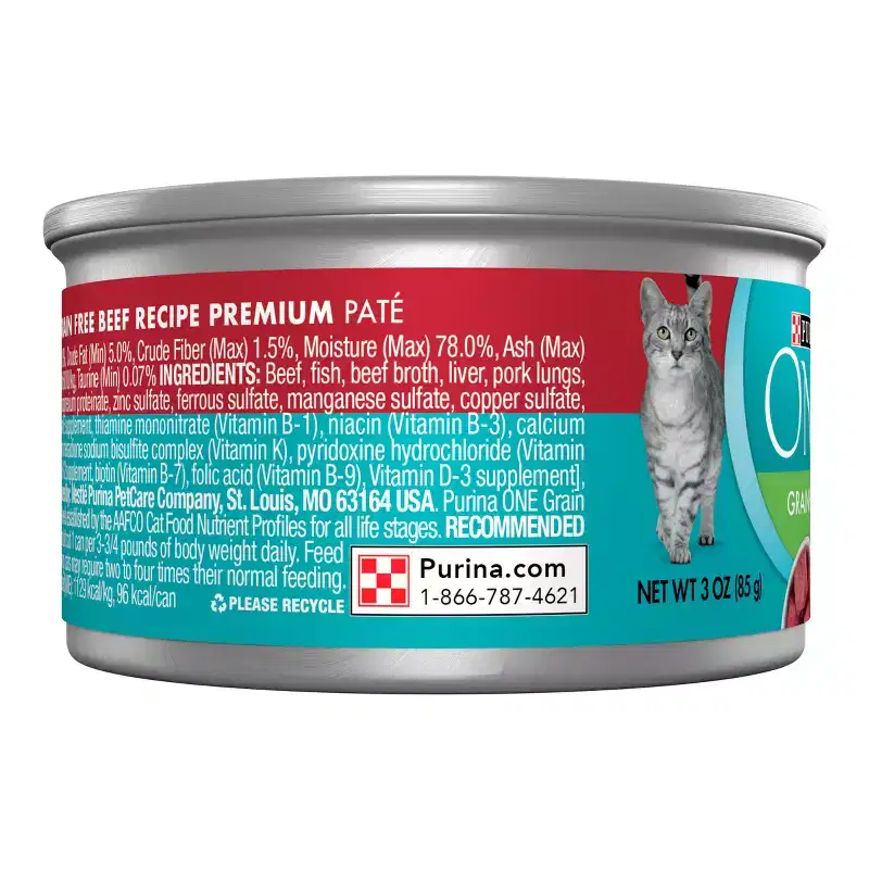 Purina ONE Grain-Free Beef Wet Cat Food - 3oz