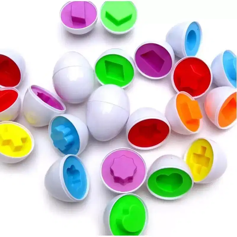 Educational Matching Shape And Color Eggs Game