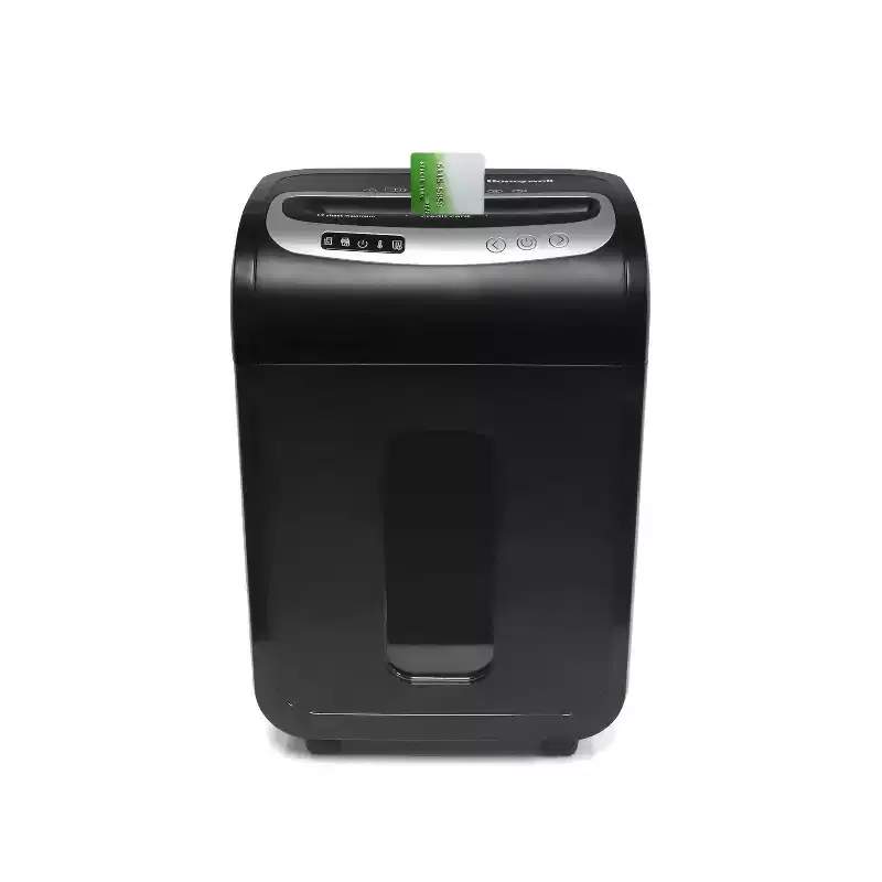 Honeywell 12 Sheet Micro Cut Paper Shredder for Home use Black: Automatic Start, Shreds Credit Cards, 5.28 Gallon Capacity