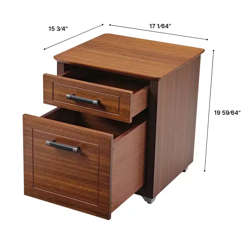19 File Storage Cabinet, Walnut