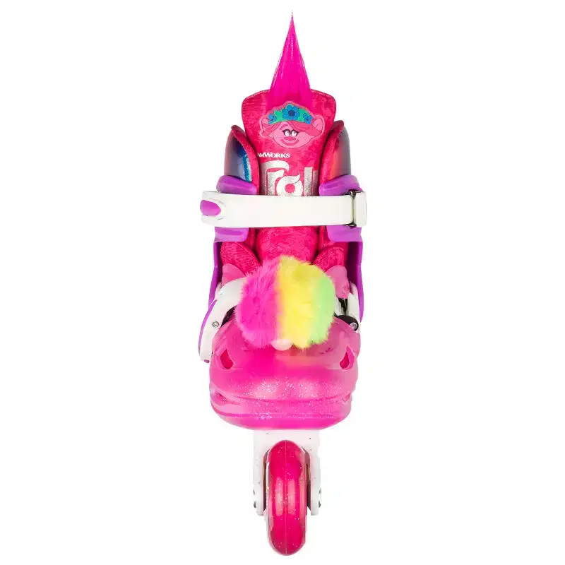 Crazy Skates Trolls Size Adjustable Inline Skates - Featuring Poppy From The Trolls Move