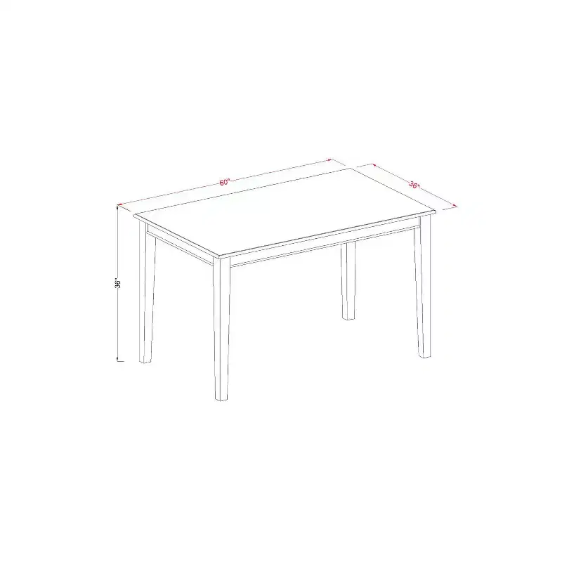 Gathering Table Set - Kitchen Dining Table with Bar Stools - Modern Wood Table & Chairs