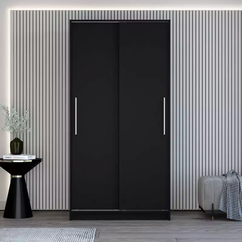 Denmark 2 Clothing Armoire Modern Fixed