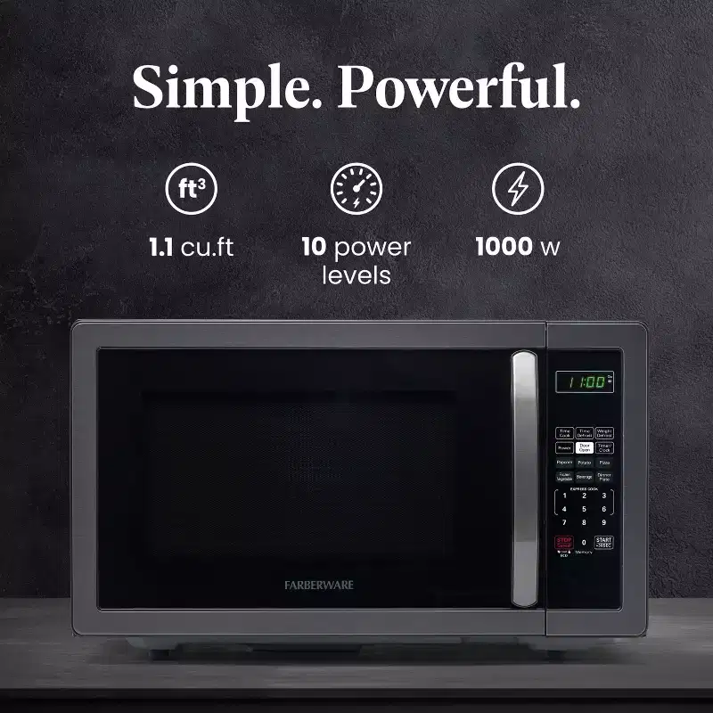 Farberware Classic 1.1 Cu. Ft. 1000-Watt Microwave Oven