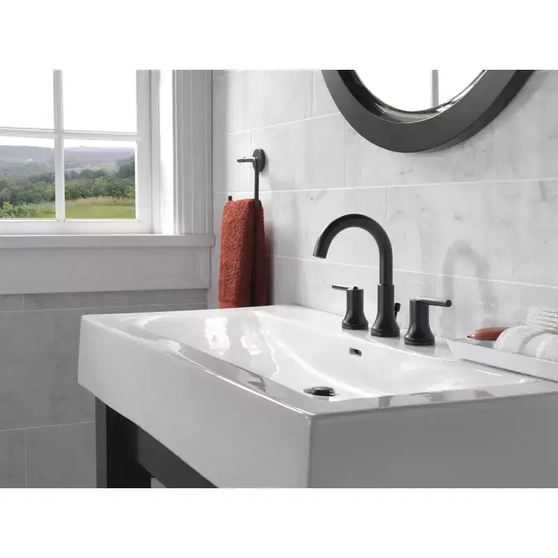 Delta Faucets Trinsic Two Handle Widespread Bathroom Faucet