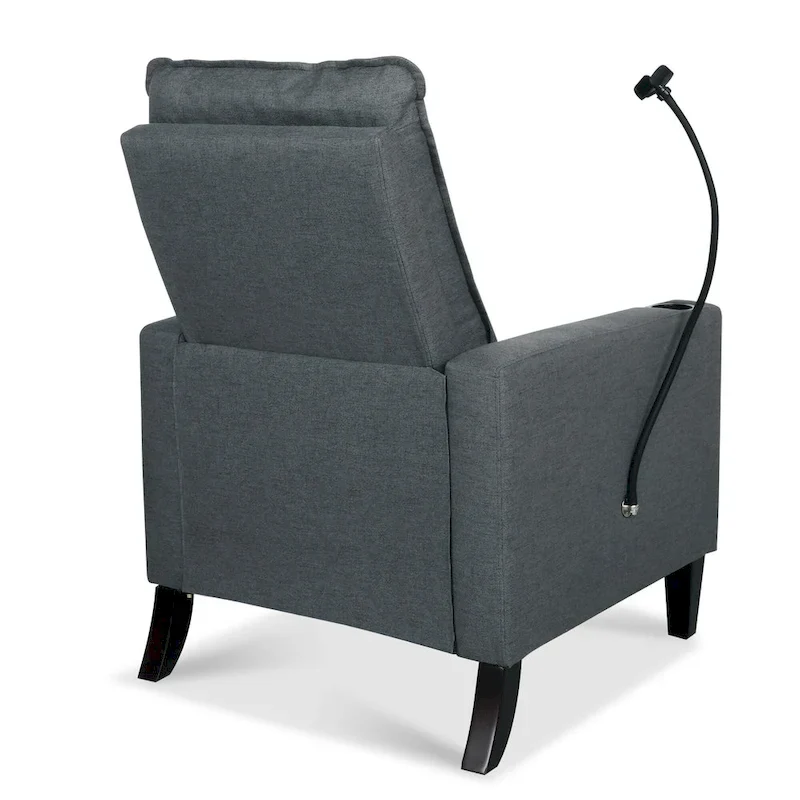 Adjustable Recliner Sofa with Cup Holder and Storage Pocket