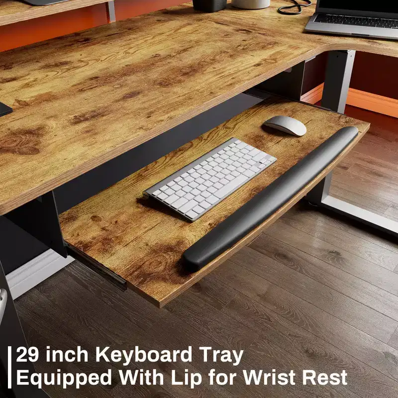 EUREKA ERGONOMIC 60x23 L Shaped Standing Desk with Accessories Set