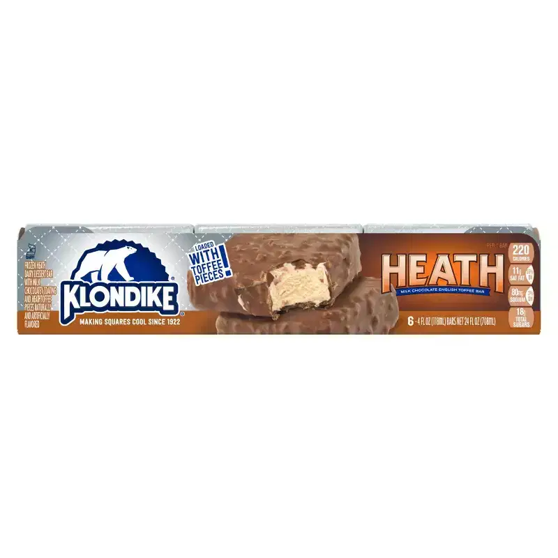 Klondike Heath Vanilla Bars Frozen Dairy Dessert - 6pk/24 fl oz