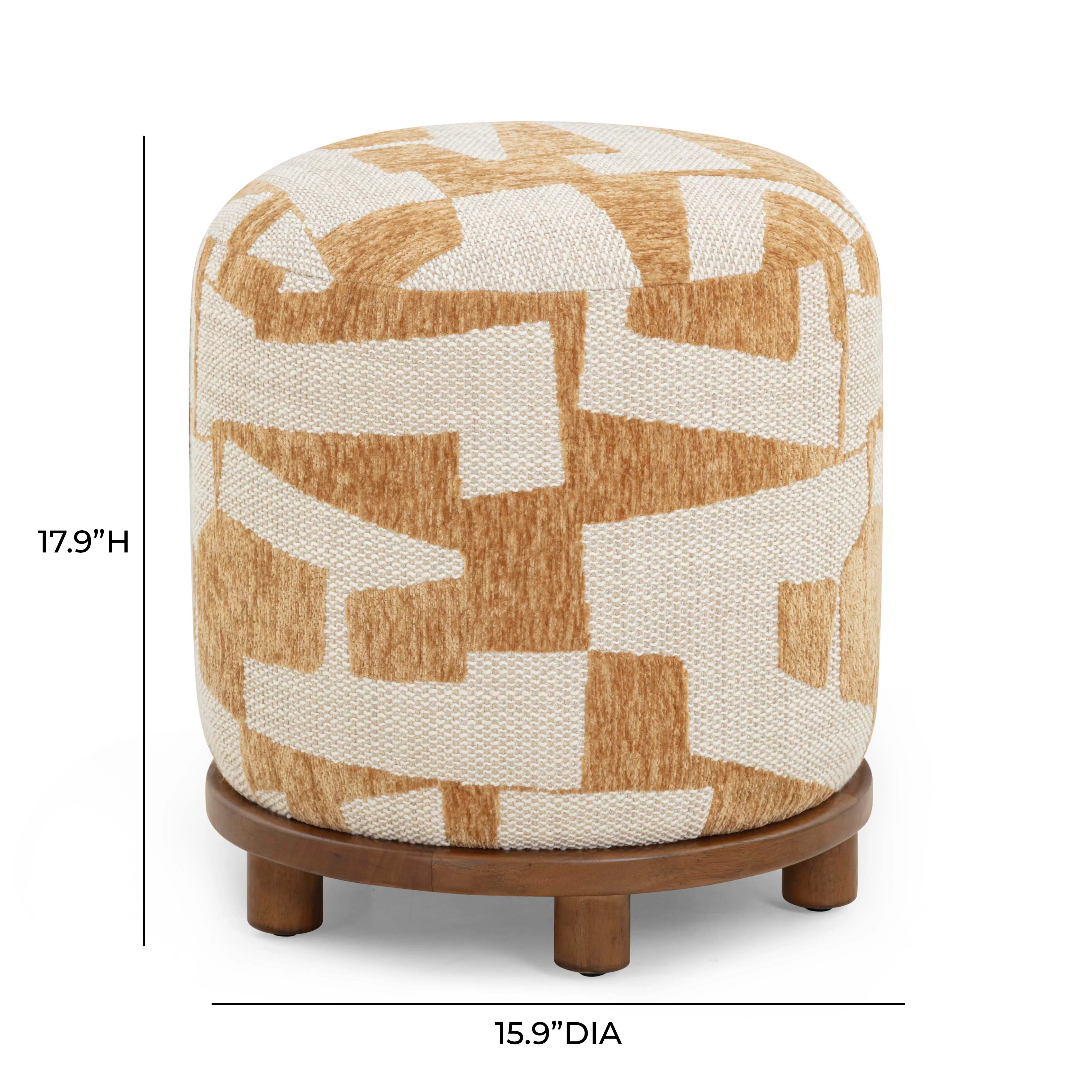 Performance Jacquard Ottoman