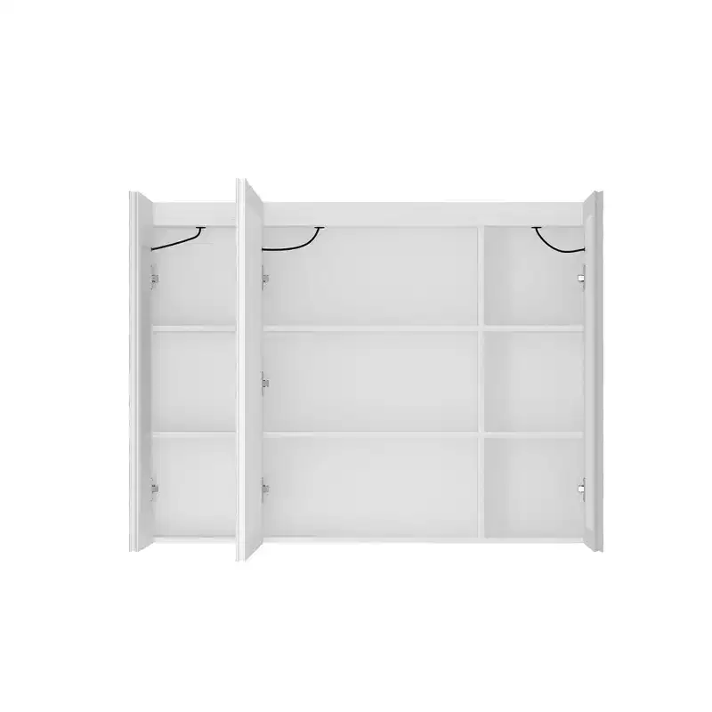 LED Lighted Medicine Cabinet with Defogging Function, Adjustable Lighting & Ample Storage for Bathroom