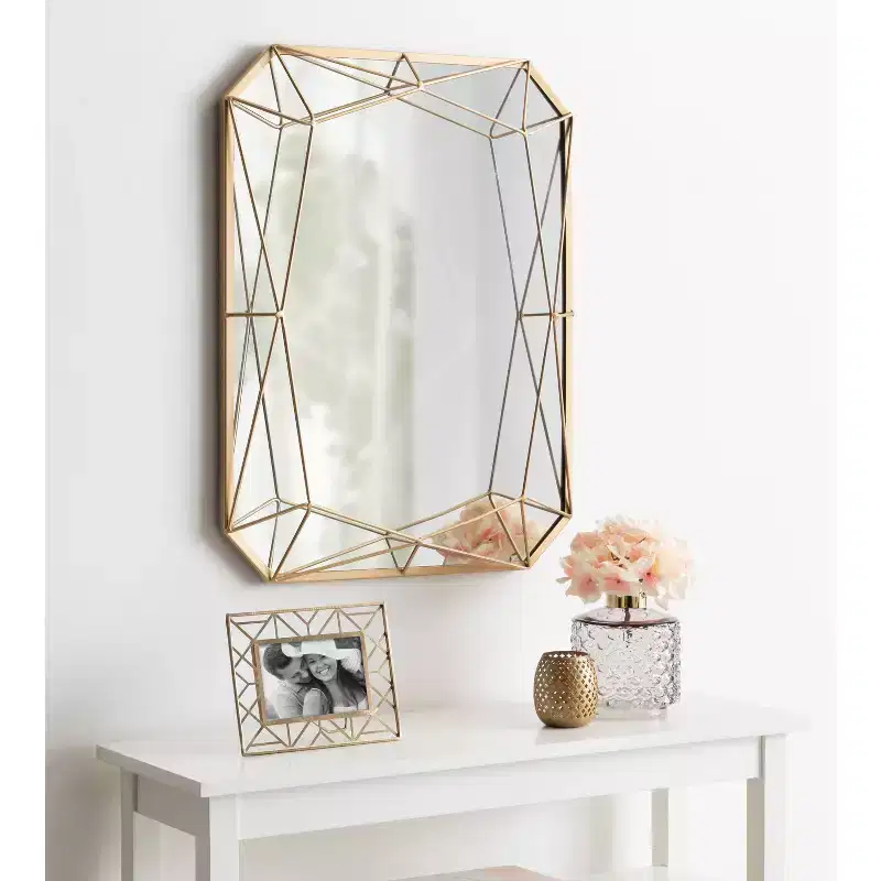 22 x 28 Keyleigh Rectangle Metal Accent Wall Mirror - Kate and Laurel
