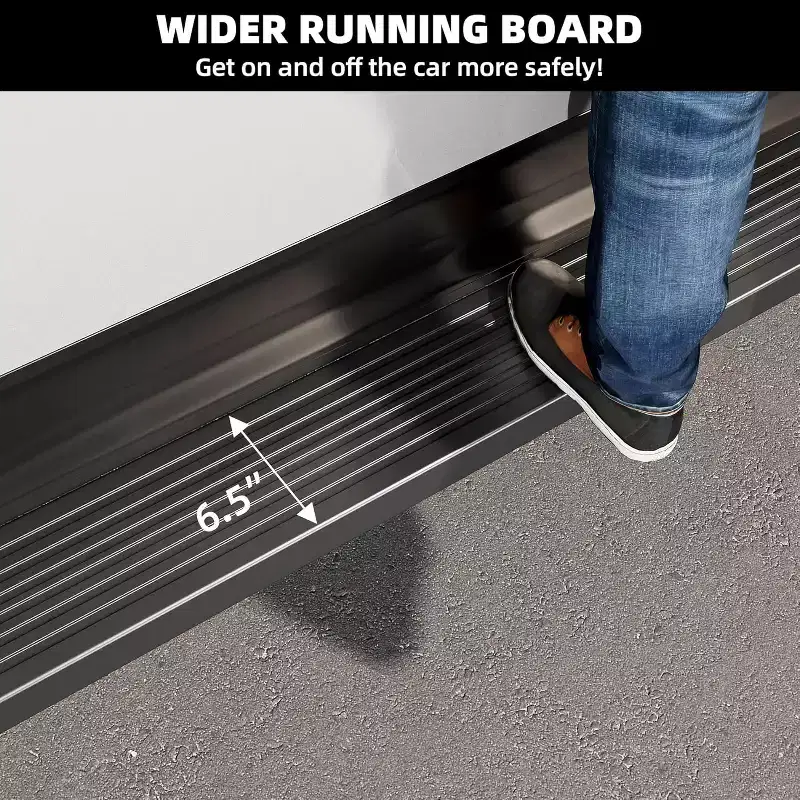 Running Boards Compatible with 2019-2024 Dodge Ram 1500 Crew Cab(Excl.2019-2023 Classic),Aluminum Side Bars