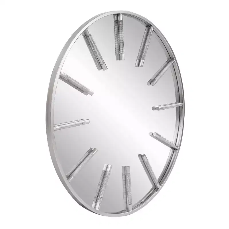 Howard Elliott 24"x18" Rectangular Framed Vanity Mirror Smokey Gray: Modern Style, MDF, Wall Mount, No Assembly Required