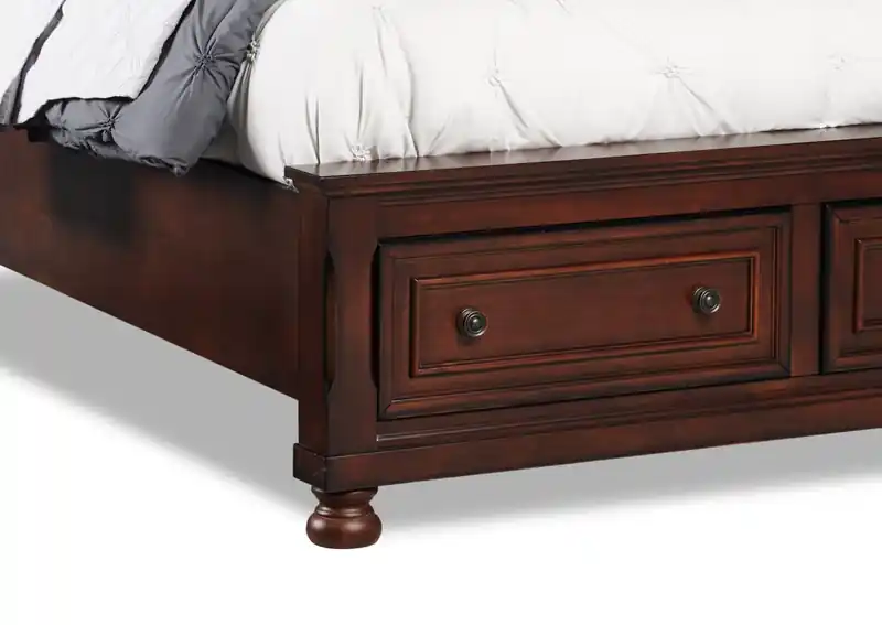 Platform Storage Bed with Headboard & Frame