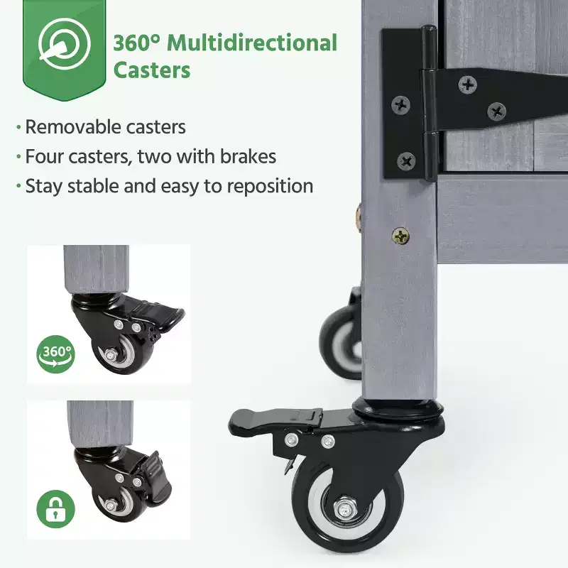 Yaheetech Outdoor Garden Potting Bench Table with Cabinet