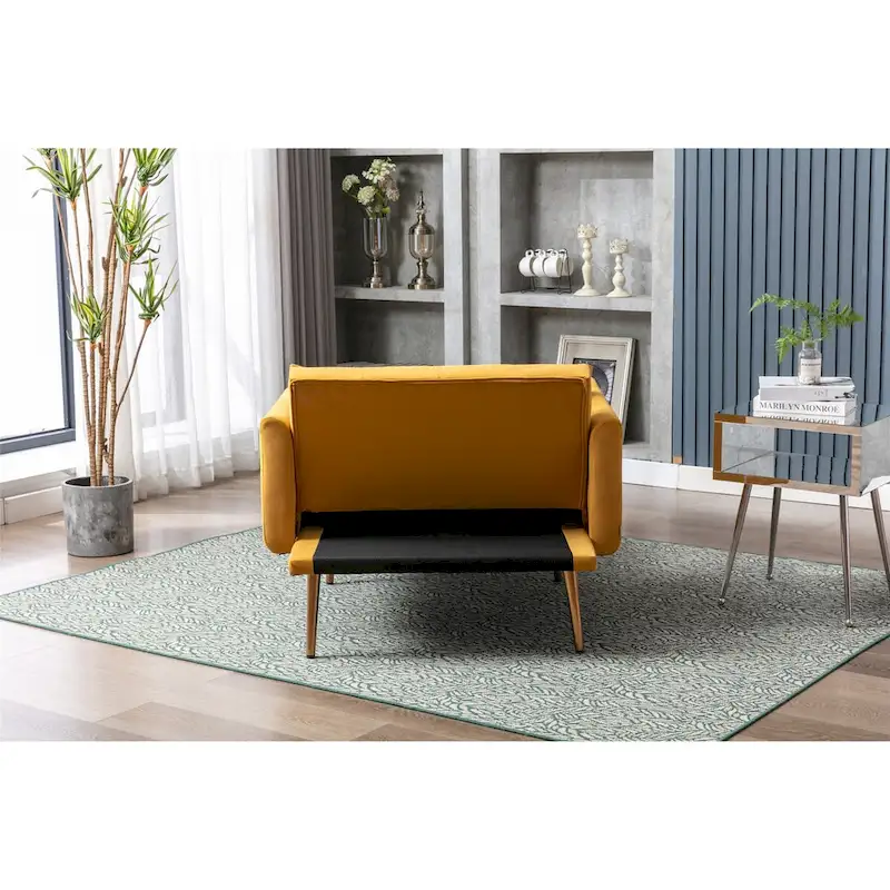 Barrel Accent Chair with Foam Padding and Velvet Upholstery