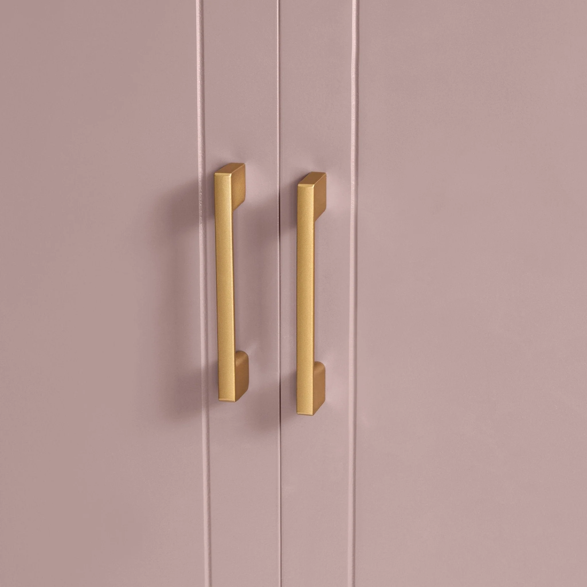 2 Door Wardrobe with Drawer - Dusty Mauve