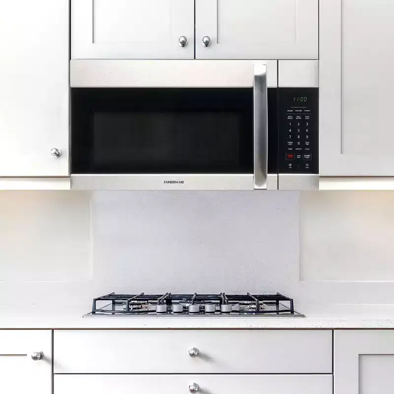 Farberware 1.7 Cu. Ft. Over-the-Range Microwave, 1000W with Smart Sensor Cooking