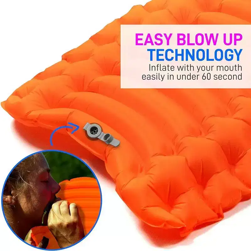 SereneLife Ultralight Sleeping Pad - Portable, Comfortable, and Tear-Resistant