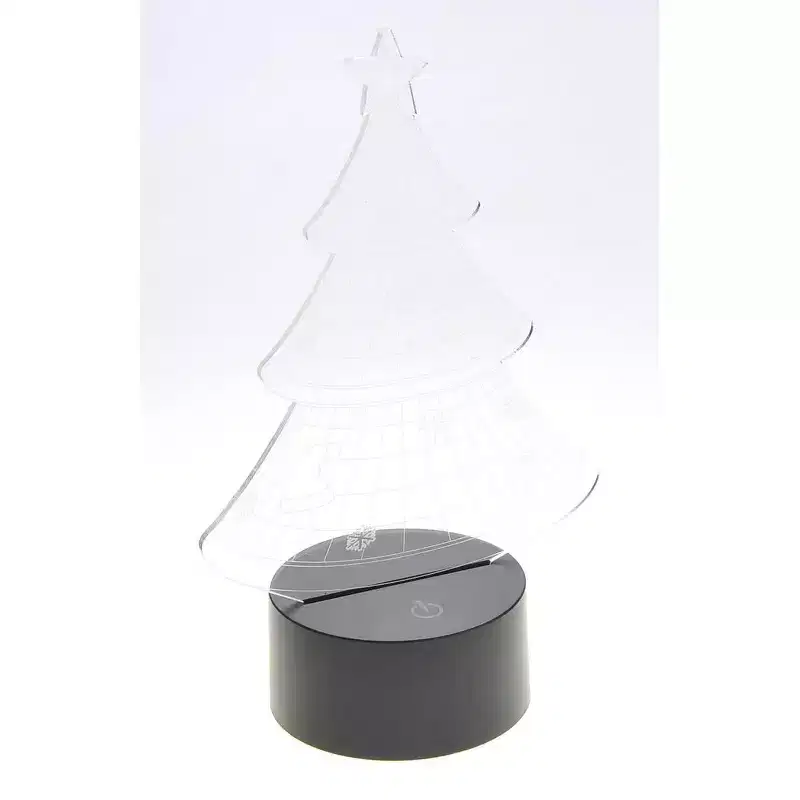 JuzToys 3D Christmas Tree Laser Cut Precision LED Lights