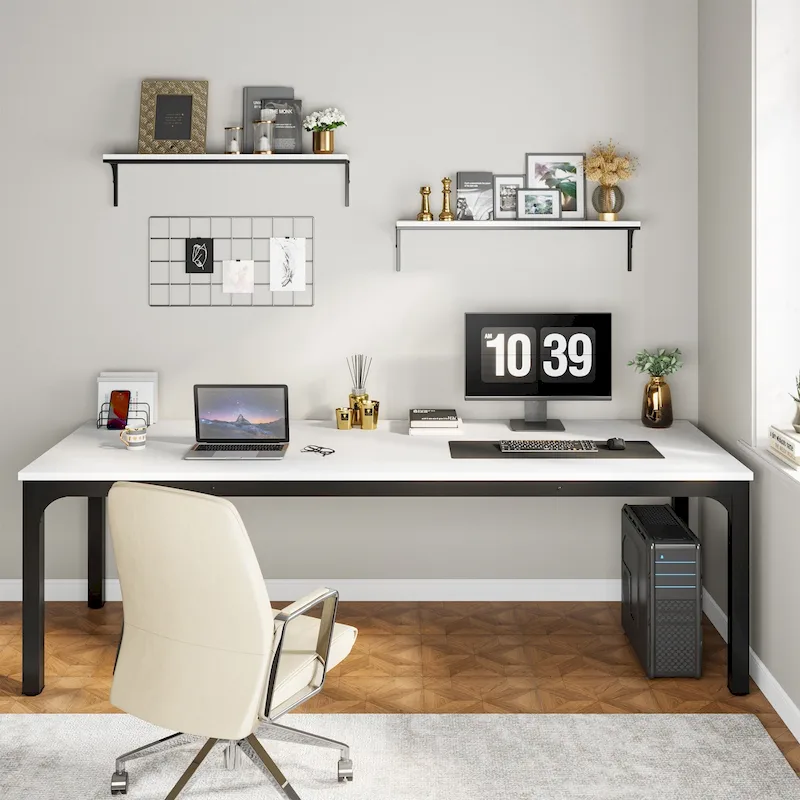 78.74 inch Extra Long 2 Person Double Computer Desk for Home Office