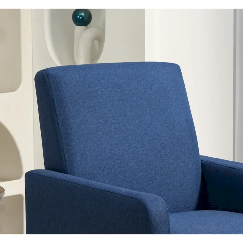 Accent Armchair with Solid Wood Frame and Padded Seat