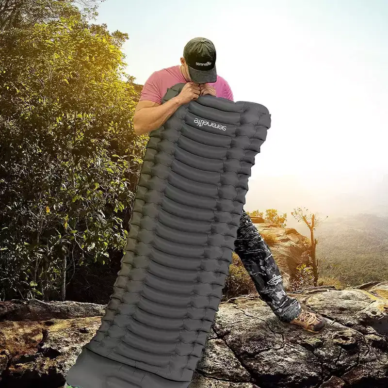 SereneLife Ultralight Sleeping Pad - Portable, Comfortable, and Tear-Resistant