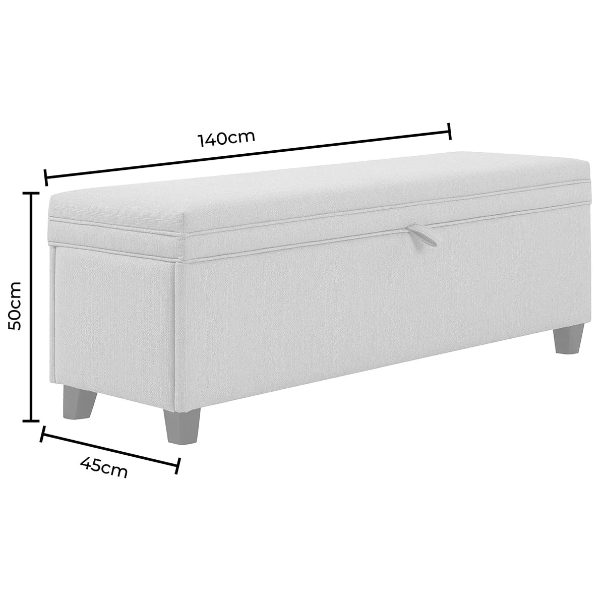Storage Ottoman - Natural