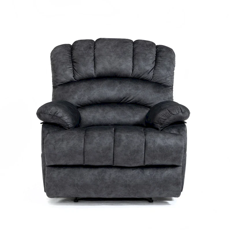 Extra-Large Manual Recliner Chair with Fabric Upholstery