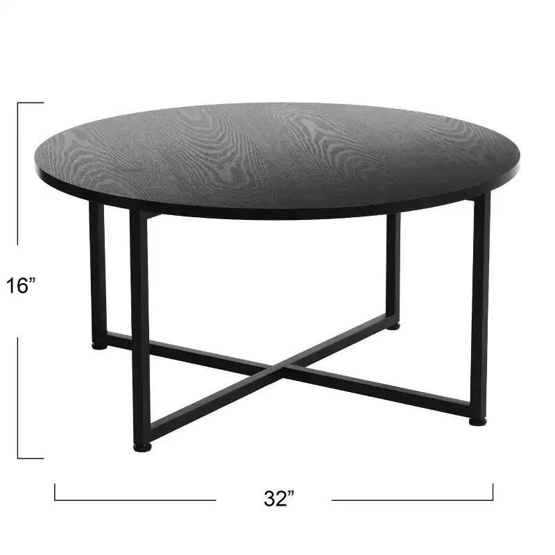 Household Essentials Jamestown Round Coffee Table