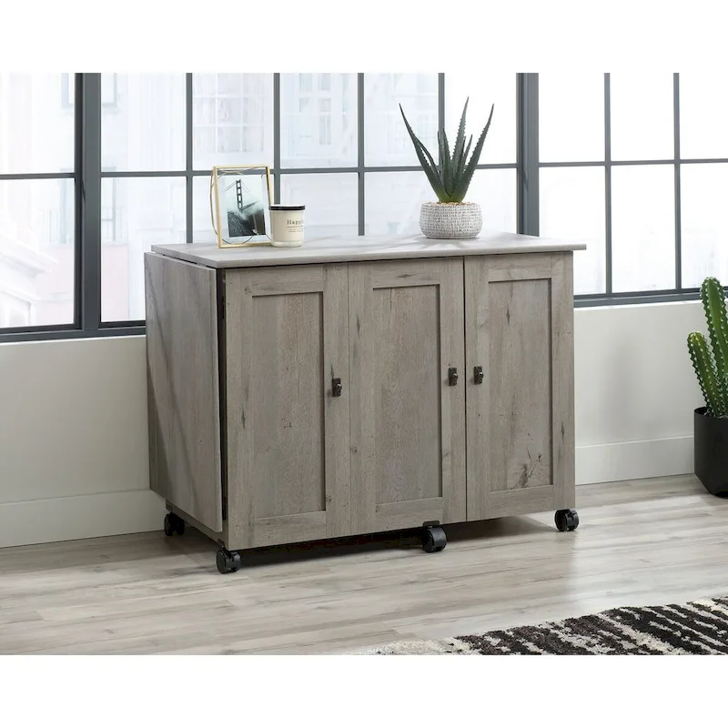 Collection Easy Rolling Sewing and Craft Table/Cart