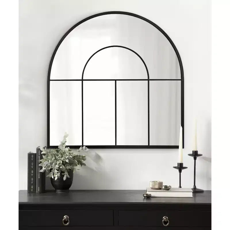 Kate and Laurel Solei Framed Arch Wall Mirror