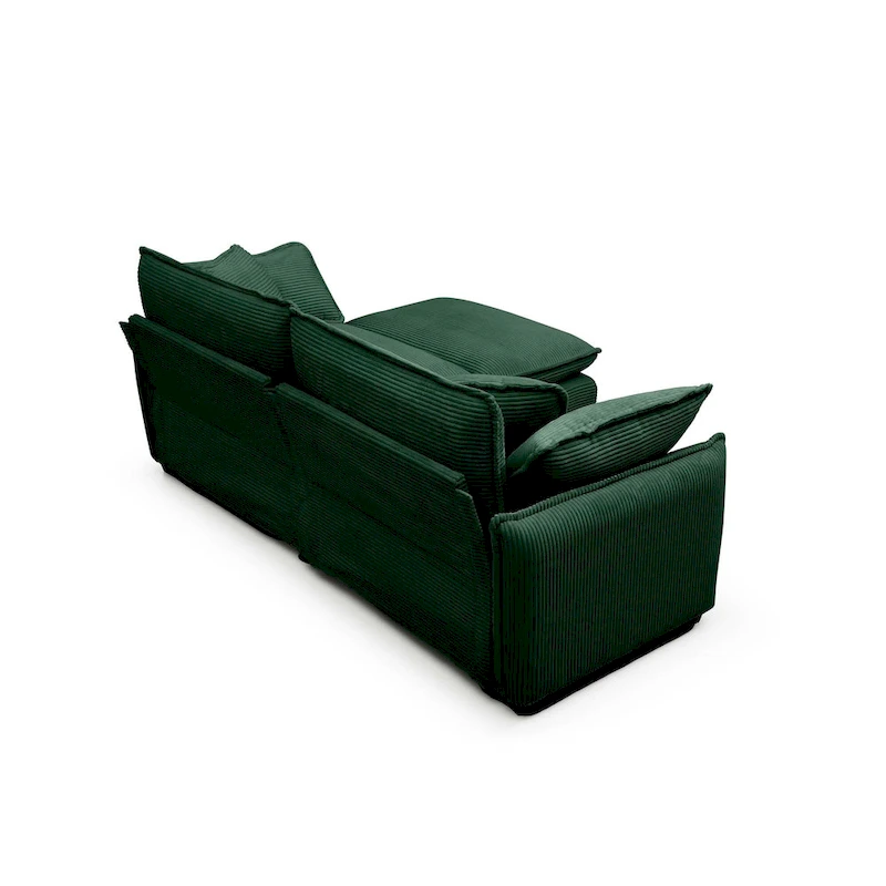 DIY Customization Corduroy Upholstered Armless Modular Sectional Sofa
