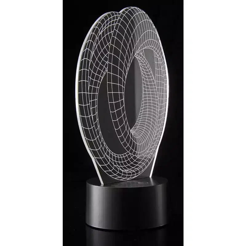 JuzToys 3D Corkscrew Lighting Laser Cut Precision LED Lights
