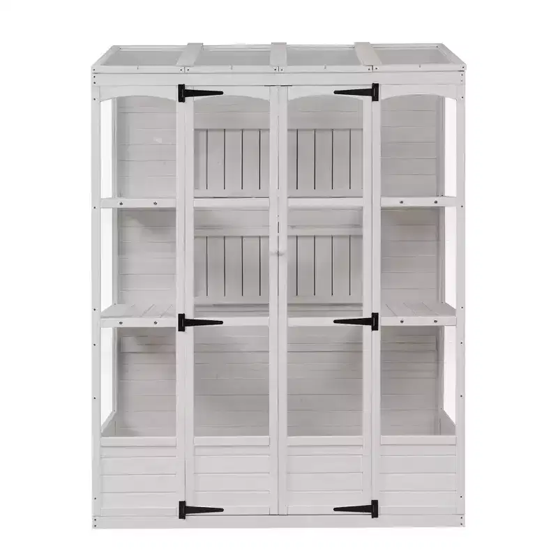 Whisen 78 Greenhouse with 4 Skylights & 2 Folding Shelves